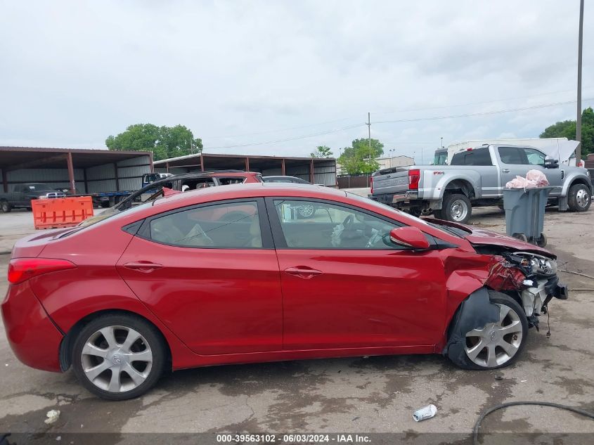 2012 Hyundai Elantra Limited (Ulsan Plant) VIN: KMHDH4AE6CU343853 Lot: 39563102