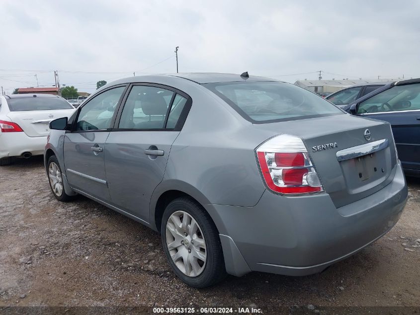 2010 Nissan Sentra 2.0S VIN: 3N1AB6AP1AL721402 Lot: 39563125