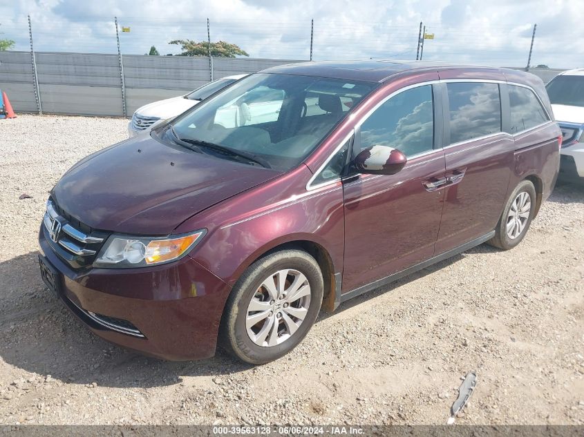 2014 Honda Odyssey Ex-L VIN: 5FNRL5H61EB110911 Lot: 39563128