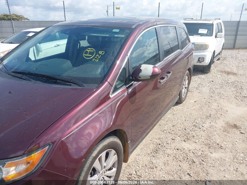 2014 Honda Odyssey Ex-L VIN: 5FNRL5H61EB110911 Lot: 39563128