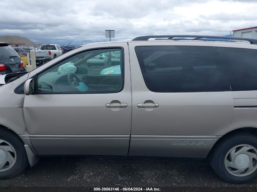 2001 Toyota Sienna Le/Xle VIN: 4T3ZF13C21U328048 Lot: 39563146