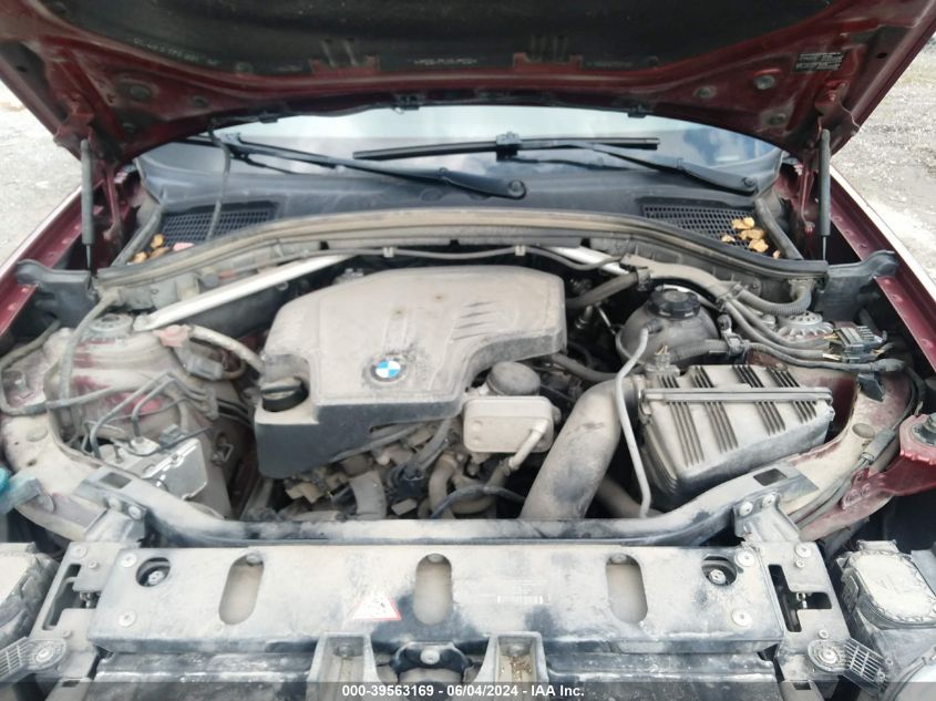 2014 BMW X3 xDrive28I VIN: 5UXWX9C54E0D25650 Lot: 39563169