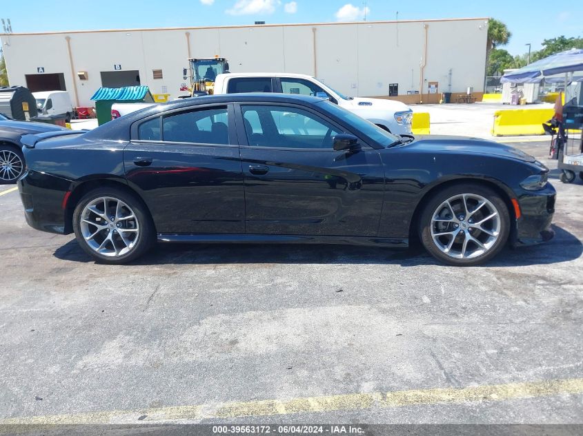 2022 Dodge Charger Gt Rwd VIN: 2C3CDXHG3NH129210 Lot: 39563172