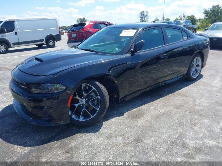 2022 Dodge Charger Gt Rwd VIN: 2C3CDXHG3NH129210 Lot: 39563172