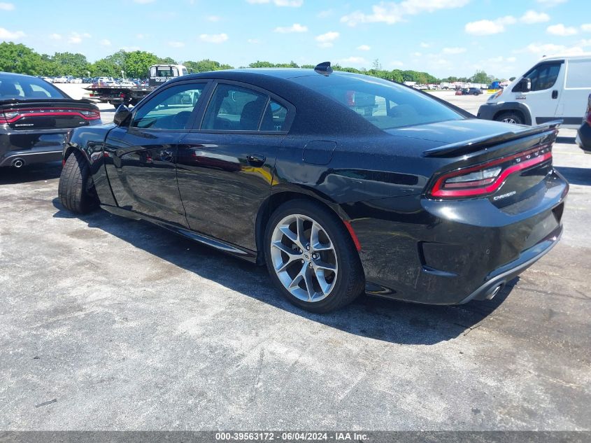 2022 Dodge Charger Gt Rwd VIN: 2C3CDXHG3NH129210 Lot: 39563172