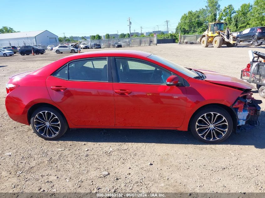 2015 Toyota Corolla S Plus VIN: 2T1BURHE3FC355048 Lot: 39563182