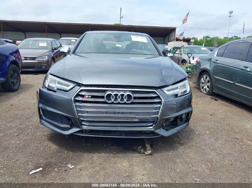 2018 Audi S4 3.0T Premium Plus VIN: WAUB4AF41JA226182 Lot: 39563185