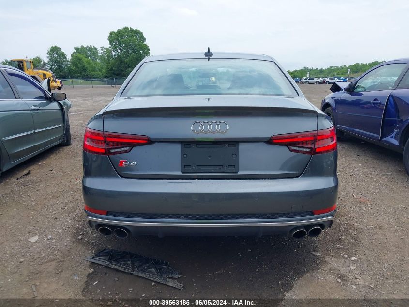 2018 Audi S4 3.0T Premium Plus VIN: WAUB4AF41JA226182 Lot: 39563185