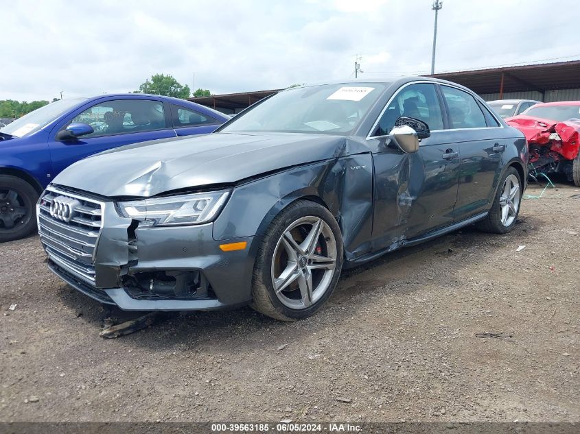 2018 Audi S4 3.0T Premium Plus VIN: WAUB4AF41JA226182 Lot: 39563185