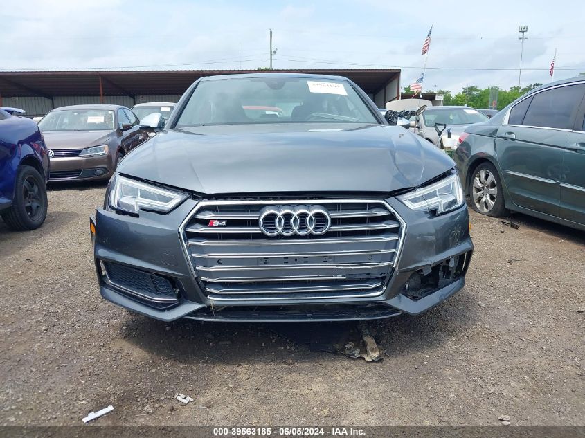 2018 Audi S4 3.0T Premium Plus VIN: WAUB4AF41JA226182 Lot: 39563185