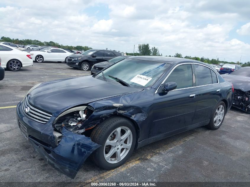 2004 Infiniti G35 VIN: JNKCV51E34M104775 Lot: 39563268