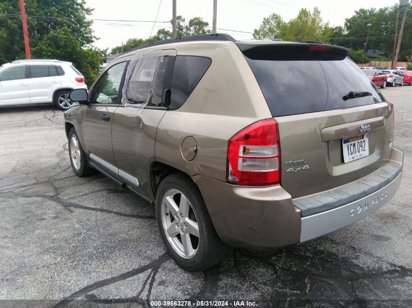 2007 Jeep Compass Limited VIN: 1J8FF57W17D199314 Lot: 39563278