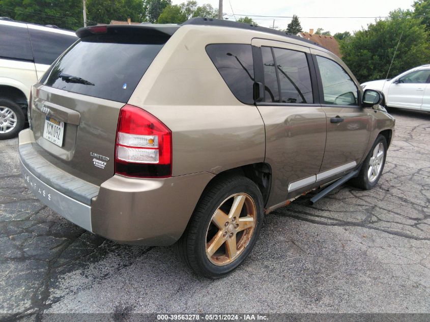 2007 Jeep Compass Limited VIN: 1J8FF57W17D199314 Lot: 39563278