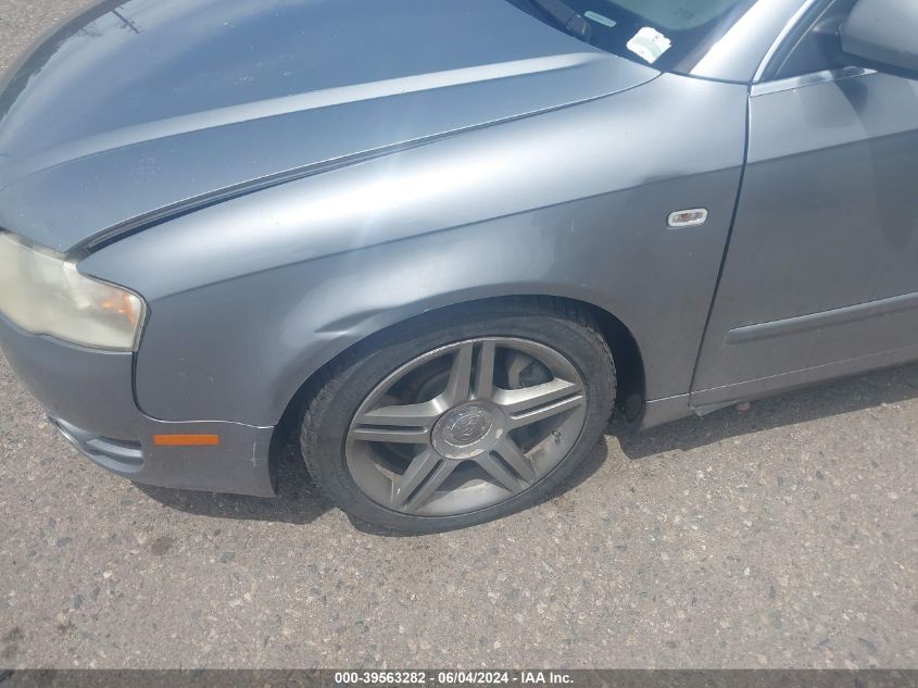 2006 Audi A4 2.0T Avant VIN: WAUKF78E36A177349 Lot: 39563282