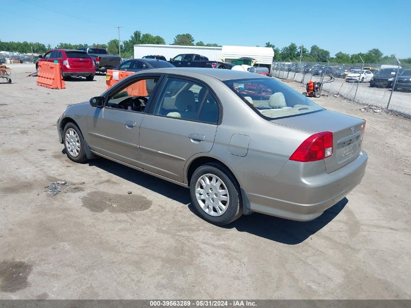 2004 Honda Civic Lx VIN: 2HGES166X4H518976 Lot: 39563289