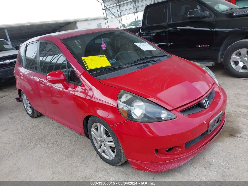 2008 Honda Fit Sport VIN: JHMGD38698S035115 Lot: 39563315