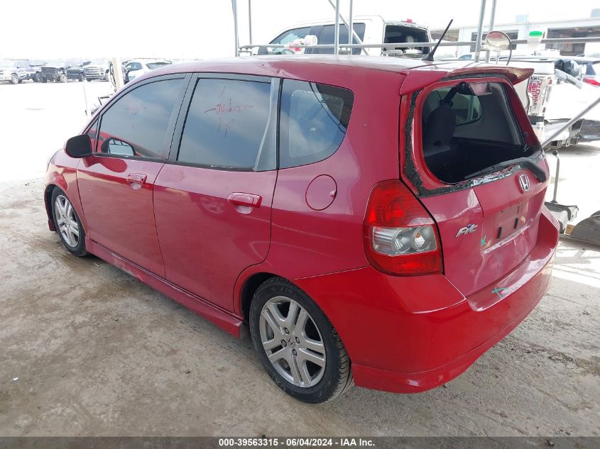 2008 Honda Fit Sport VIN: JHMGD38698S035115 Lot: 39563315