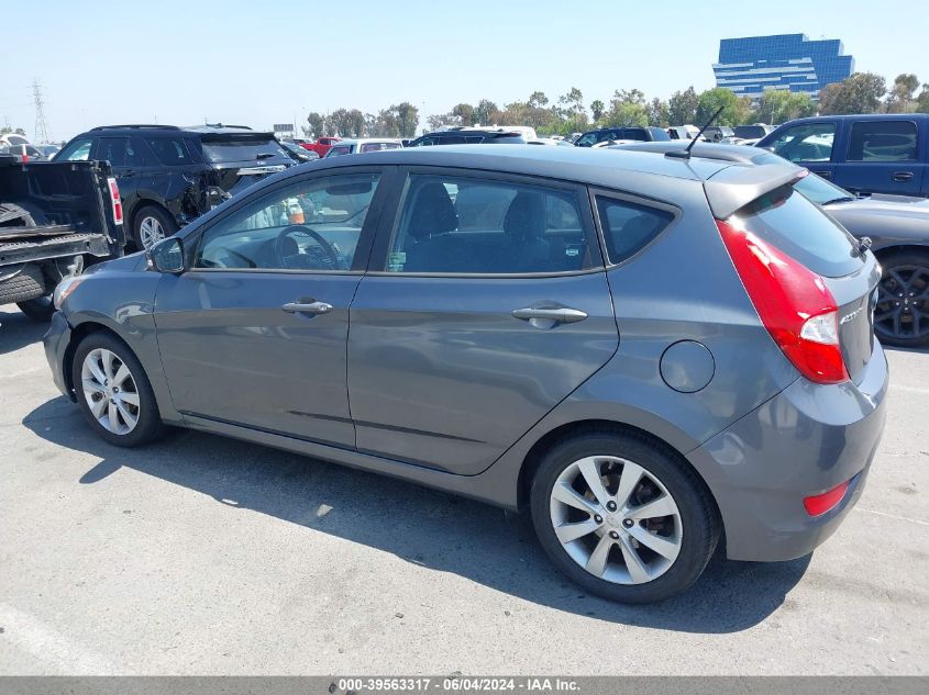 2013 Hyundai Accent Se VIN: KMHCU5AE9DU077582 Lot: 39563317