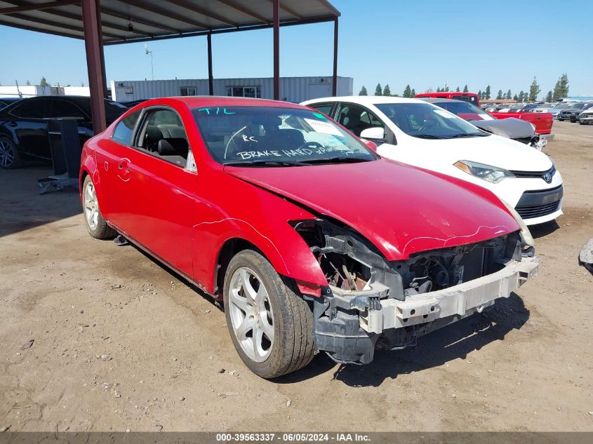 2006 Infiniti G35 VIN: JNKCV54E36M720474 Lot: 39563337