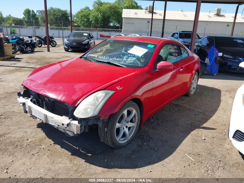 2006 Infiniti G35 VIN: JNKCV54E36M720474 Lot: 39563337