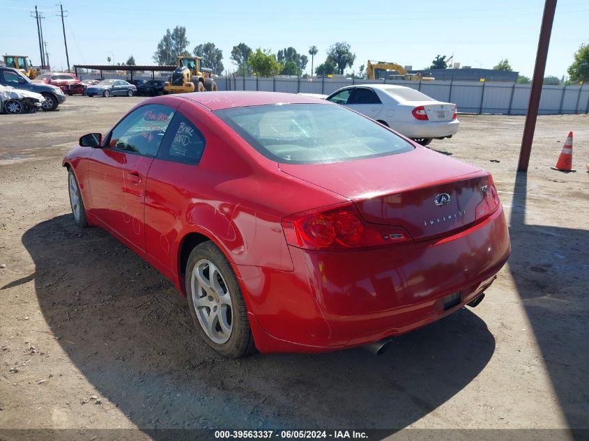 2006 Infiniti G35 VIN: JNKCV54E36M720474 Lot: 39563337