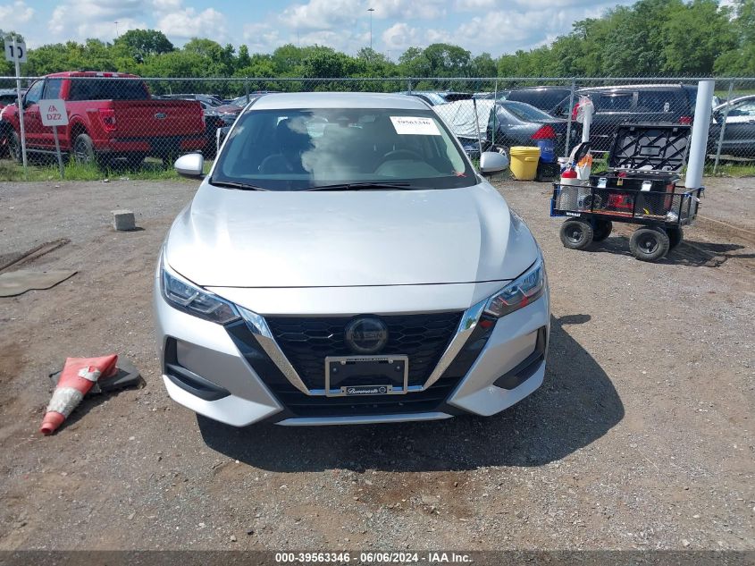 2022 Nissan Sentra S Xtronic Cvt VIN: 3N1AB8BV1NY293221 Lot: 39563346