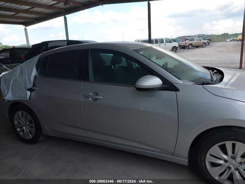 2022 Nissan Sentra S Xtronic Cvt VIN: 3N1AB8BV1NY293221 Lot: 39563346