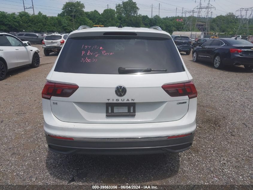 2022 Volkswagen Tiguan 2.0T Se VIN: 3VV2B7AX3NM175694 Lot: 39563356