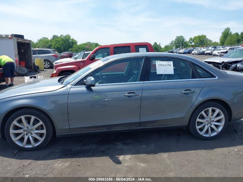 2013 Audi A4 2.0T Premium VIN: WAUFFAFL2DN020336 Lot: 39563358