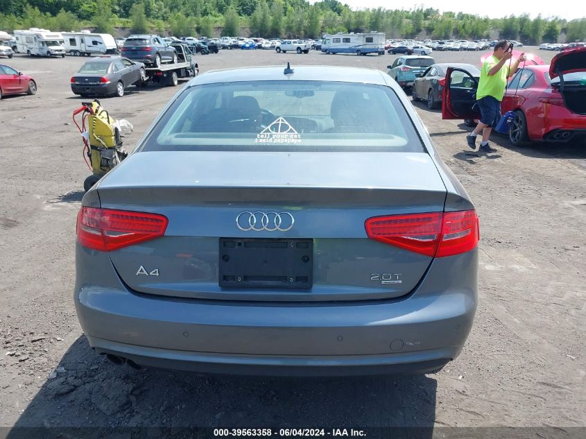 2013 Audi A4 2.0T Premium VIN: WAUFFAFL2DN020336 Lot: 39563358