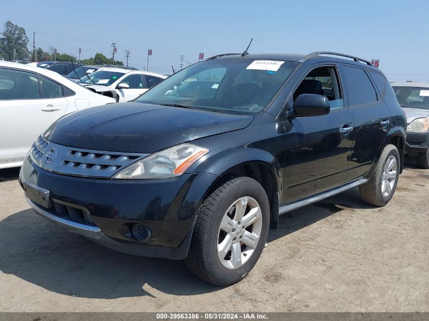 2007 Nissan Murano S VIN: JN8AZ08WX7W619445 Lot: 39563386