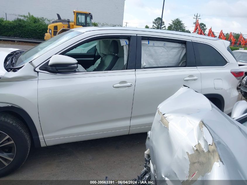 2016 Toyota Highlander Xle V6 VIN: 5TDKKRFH8GS505571 Lot: 39563391