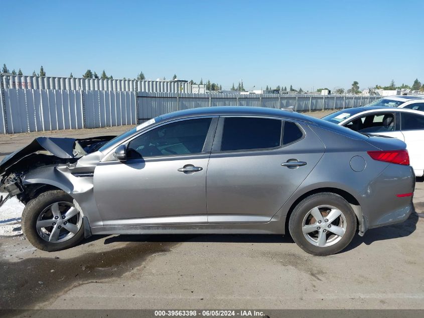 2014 Kia Optima Lx VIN: 5XXGM4A78EG279676 Lot: 39563398