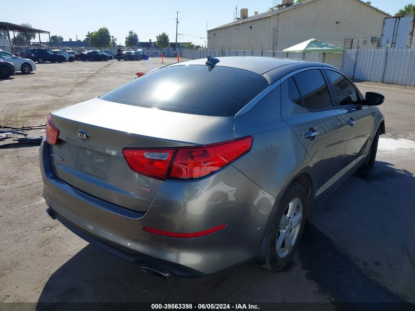 2014 Kia Optima Lx VIN: 5XXGM4A78EG279676 Lot: 39563398