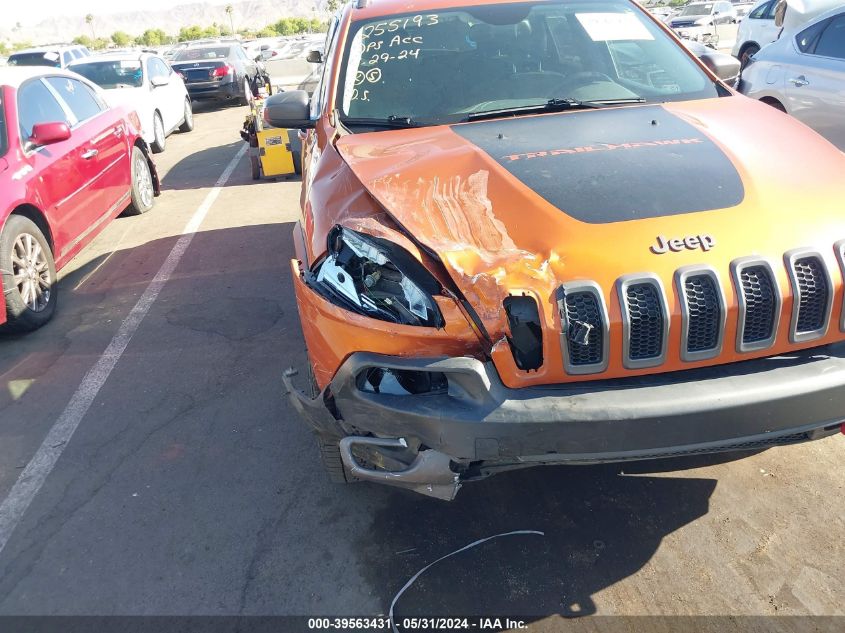 2014 Jeep Cherokee Trailhawk VIN: 1C4PJMBS0EW276989 Lot: 39563431