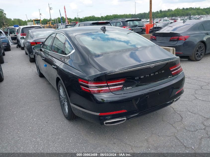 2024 Genesis G80 Advanced VIN: KMTGB4SC4RU241347 Lot: 39563459