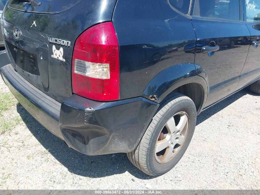 2006 Hyundai Tucson Gl VIN: KM8JM12B96U251447 Lot: 39563472