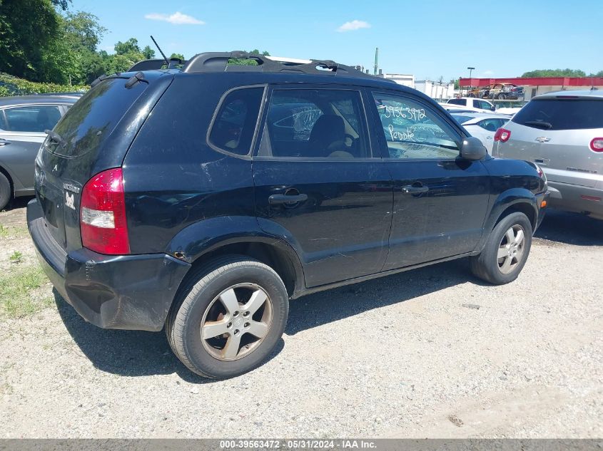 2006 Hyundai Tucson Gl VIN: KM8JM12B96U251447 Lot: 39563472