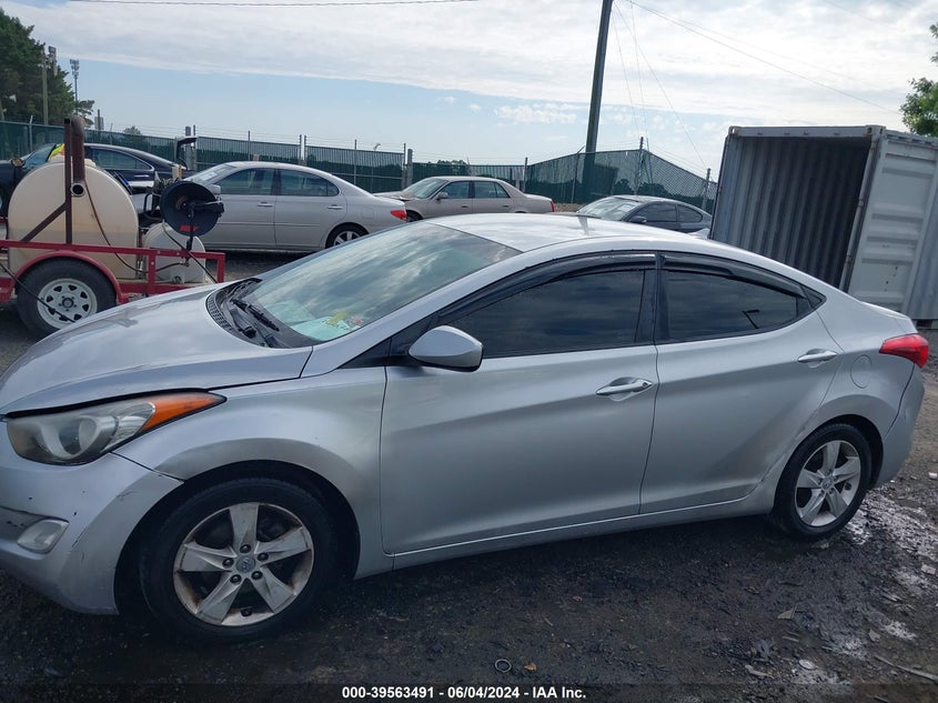 2012 Hyundai Elantra Gls VIN: 5NPDH4AE3CH072894 Lot: 39563491