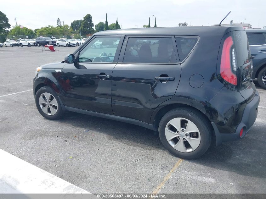 2016 Kia Soul VIN: KNDJN2A25G7279240 Lot: 39563497