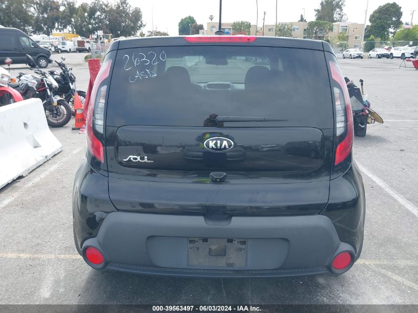 2016 Kia Soul VIN: KNDJN2A25G7279240 Lot: 39563497