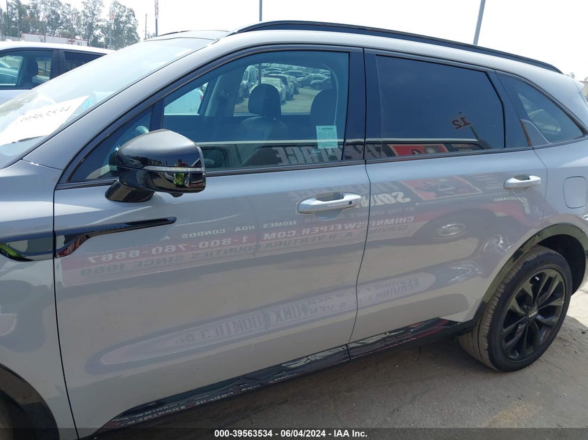2023 Kia Sorento Sx Prestige VIN: 5XYRKDLF0PG238606 Lot: 39563534