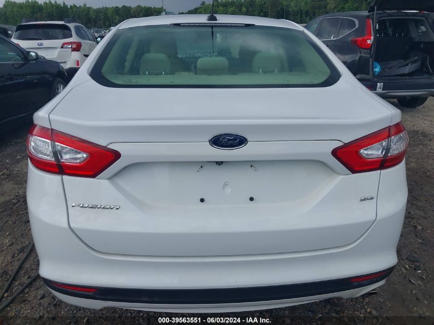 2016 FORD FUSION SE - 3FA6P0H74GR390320