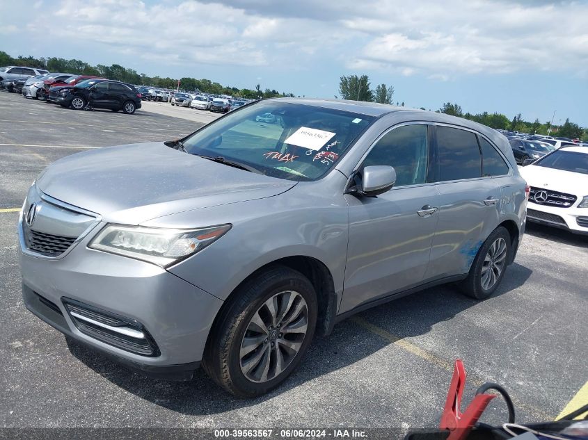 2016 Acura Mdx Technology Acurawatch Plus Packages/Technology Package VIN: 5FRYD3H46GB004113 Lot: 39563567