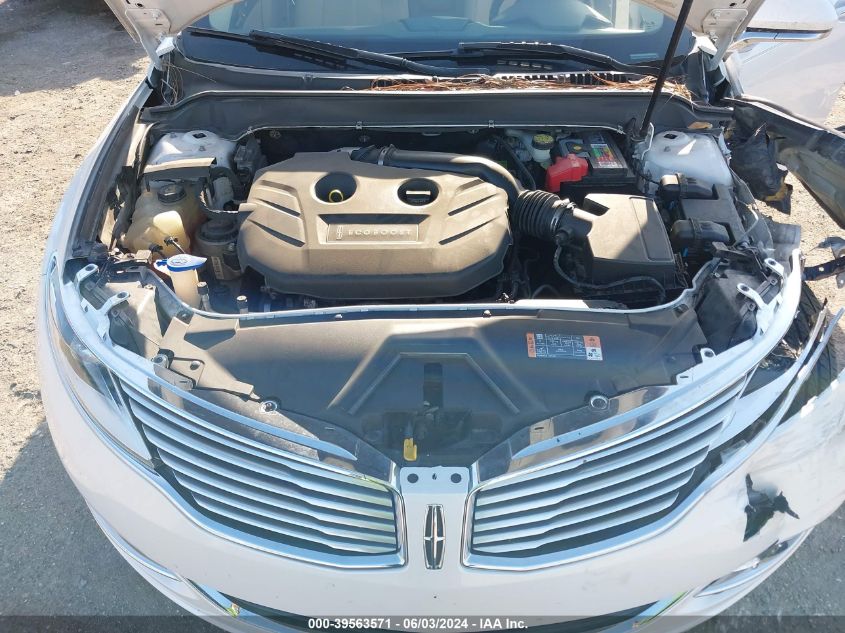 2016 Lincoln Mkz VIN: 3LN6L2G99GR604931 Lot: 39563571