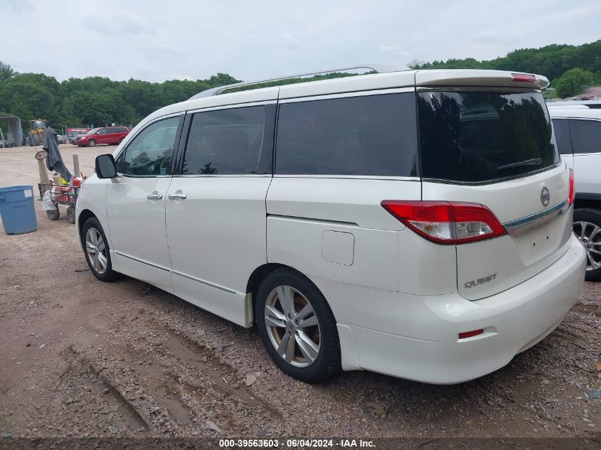 2011 Nissan Quest Sl VIN: JN8AE2KP6B9008523 Lot: 39563603