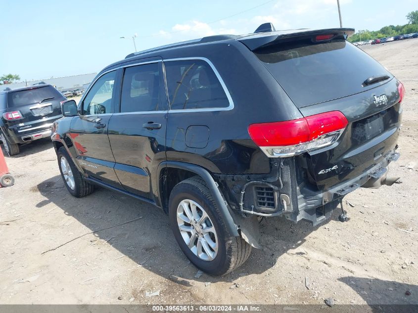 2014 Jeep Grand Cherokee Laredo VIN: 1C4RJFAG7EC421643 Lot: 39563613