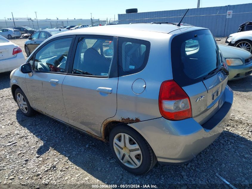 2007 Honda Fit VIN: JHMGD38467S008967 Lot: 39563659