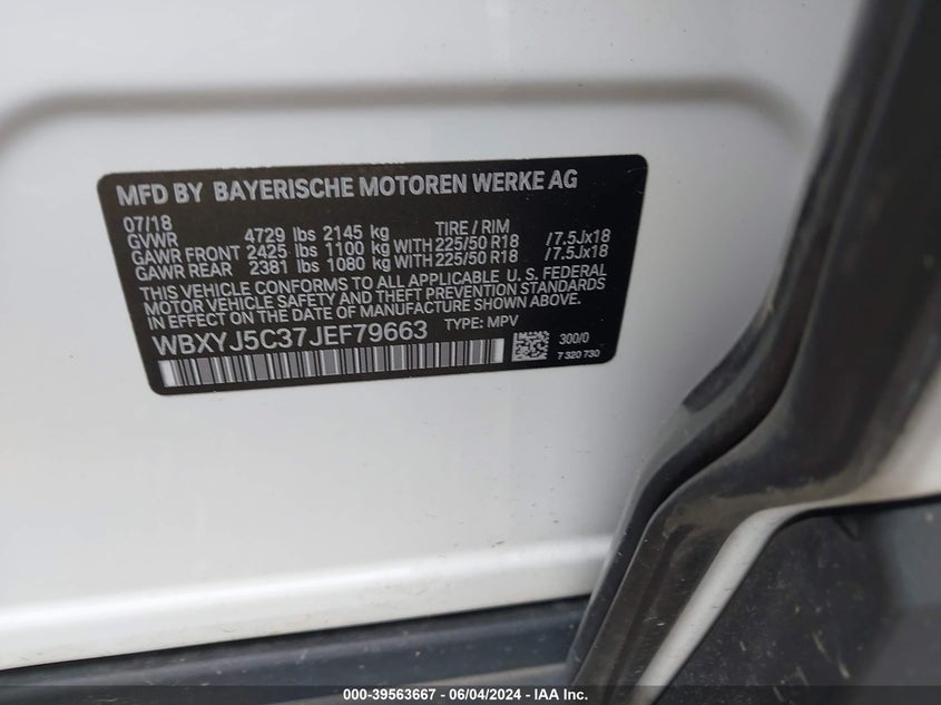 2018 BMW X2 XDRIVE28I - WBXYJ5C37JEF79663