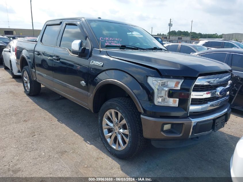 2015 Ford F150 Supercrew VIN: 1FTEW1EGXFFB61770 Lot: 39563688